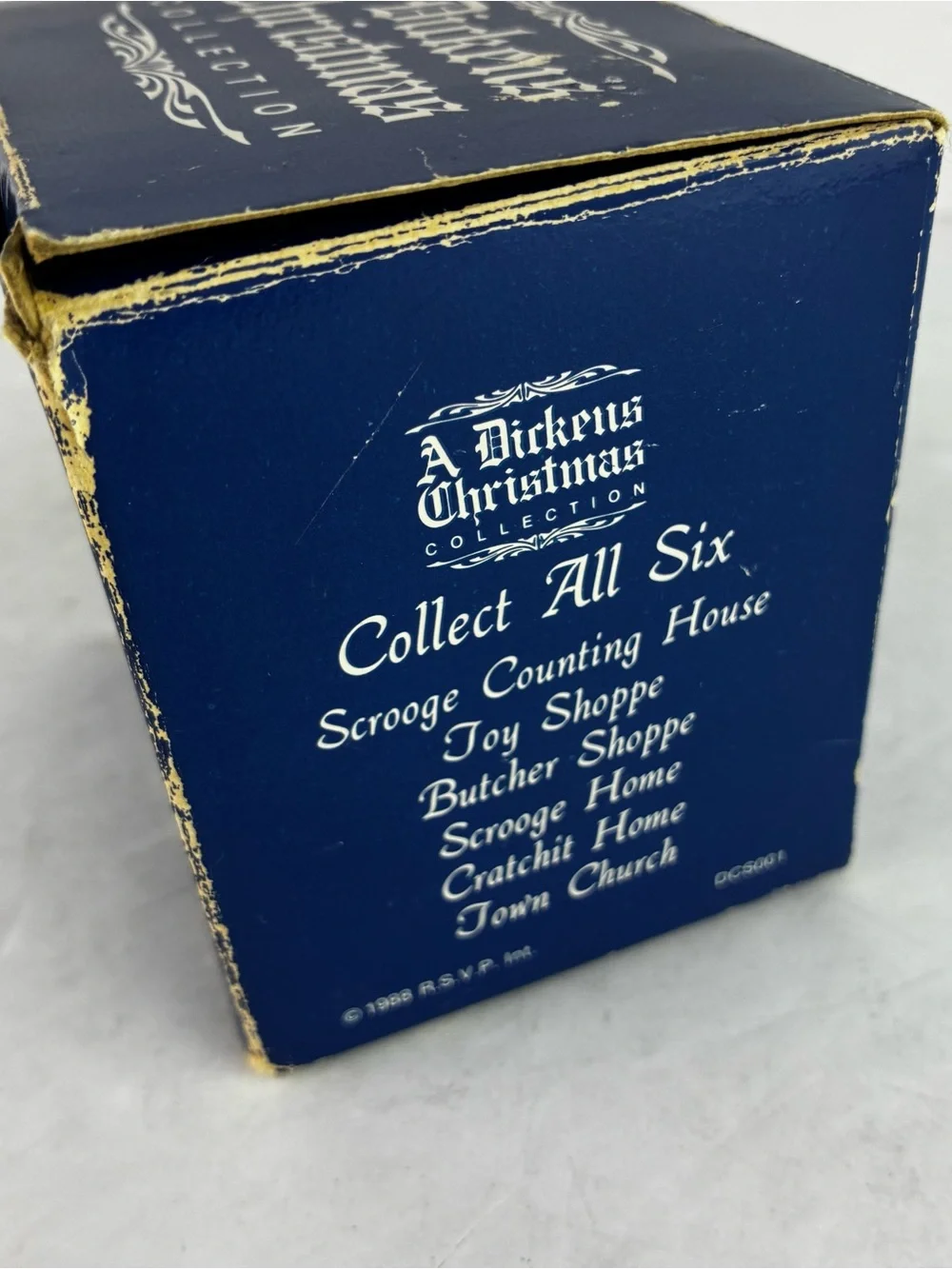A Dickens Christmas Collection 1988 NIB Scrooge’s Counting House Figurine